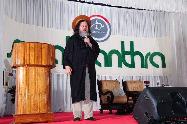 Richard Matthew Stallman introducing Swathanthra
